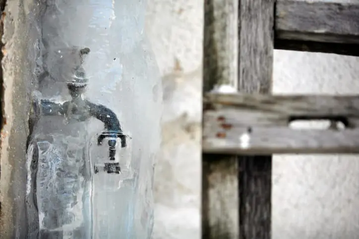 Frozen faucet